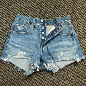 Levi’s size 24 light wash Jean shorts